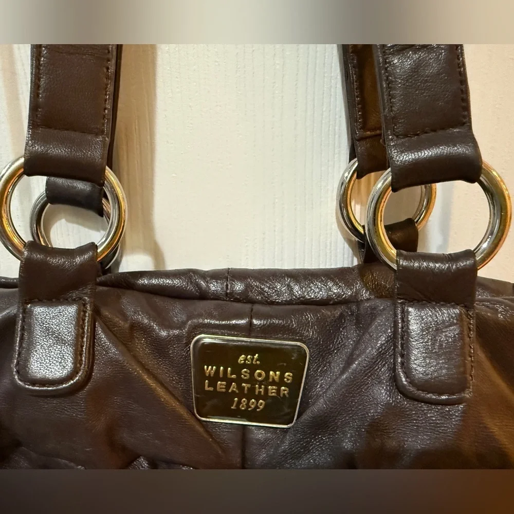 VTG Wilsons Leather Super Soft Mocha Mousse Shoulder Bag Excellent grannycore